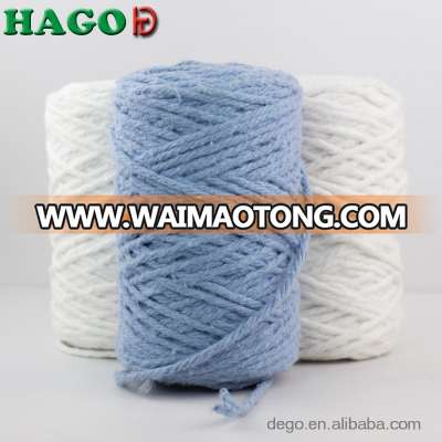 HAGO Ne 0.5s 4 ply 0.5s/4 Nm 1/4 White Dyed Recycled/ Regenerated Cotton Polyester Blended Mop Yarn China Manufacturer Wholesale