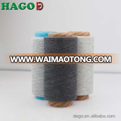 Ne20s recycled regenerated cotton polyester knitting yarn for sock production yarns manufacturer